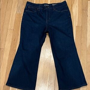 J. Crew CHARLEY Deep Indigo CROPPED Flare Jeans 31p SOLD OUT… VERY POPULAR
